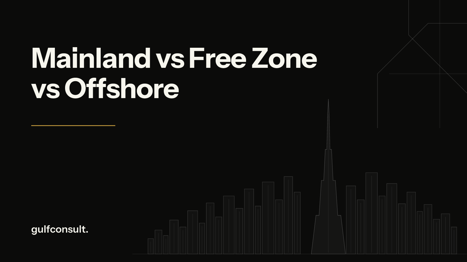 Mainland vs Free Zone vs Offshore: The Complete UAE Jurisdiction Comparison